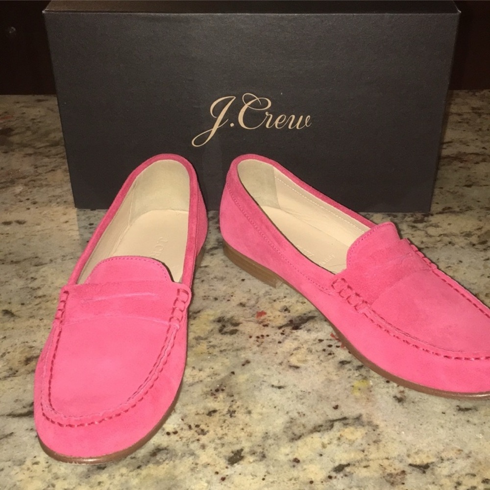 J Crew “James” suede loafers - 7M
